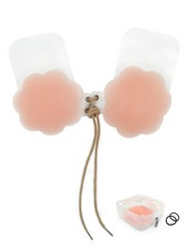 Enhanced Push Up Bra,Breast Lift Silicone Nipple Covers with Drawstring 3.9inch