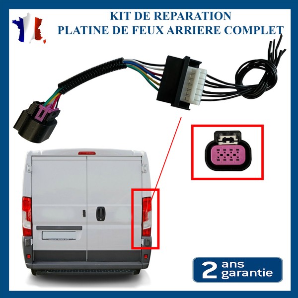 Reparatur Komplett FüR Auflageplatte TüR GlüHbirne Hinten Erwartet Boxer Jumper-image