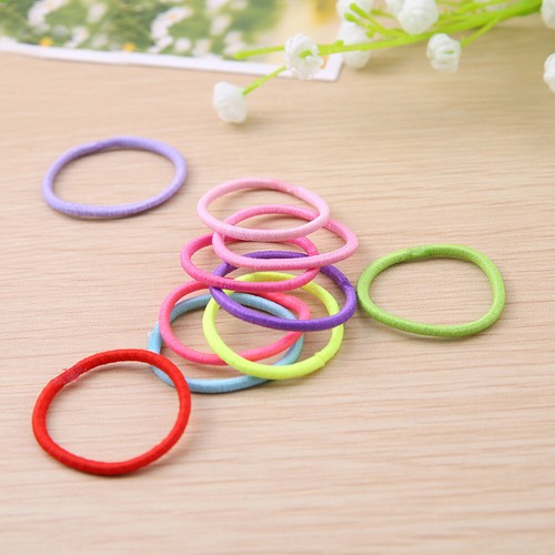 10pcs HairBands Elastics Bobbles Medium Thin Girl Kid Baby Women Endless School│ - Picture 5 of 40