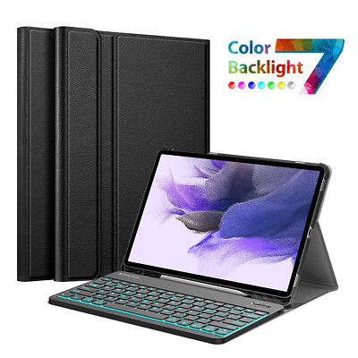 7 Color Backlit Bluetooth Keyboard Case for Samsung Galaxy Tab S8