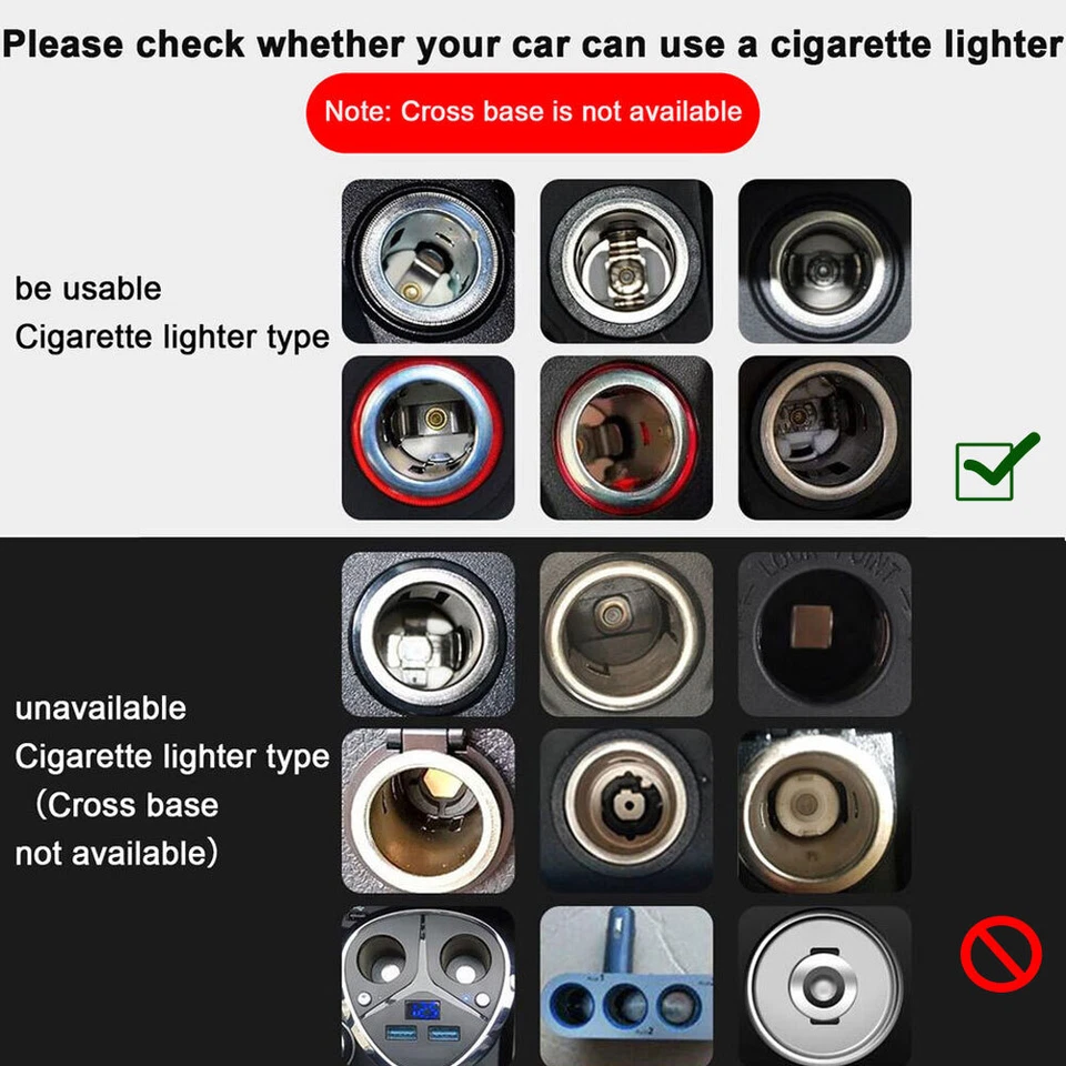 Black Auto Car 12V Front Cigarette Lighter Assembly For 12V Cars Diameter 21mm - Image 4 of 4