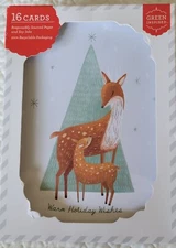 4  X (16 Qty ea) Nature Christmas-Holiday Cards: 5"x7", $19.99 For All. 