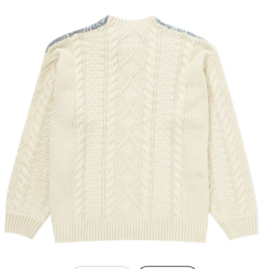 Supreme Kurt Cobain Sweater Men's Size Medium SS23 White Supreme Kurt Cobain Sweater Men's Size Medium SS23 White