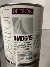 Dmd665 PPG Refinish Deltron 1 Quart Red Organic Yellow Paint Free Shipping!
