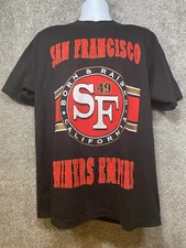 San Francisco 49ers Niners Empire Mens XL Black T Shirt Shaka Wear Football