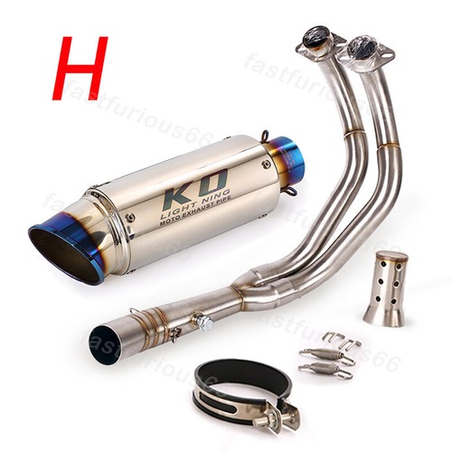 For Yamaha MT-07 FZ07 2014-2024 Exhaust System Header Pipe Muffler Tip Slip On - Bild 11 von 12