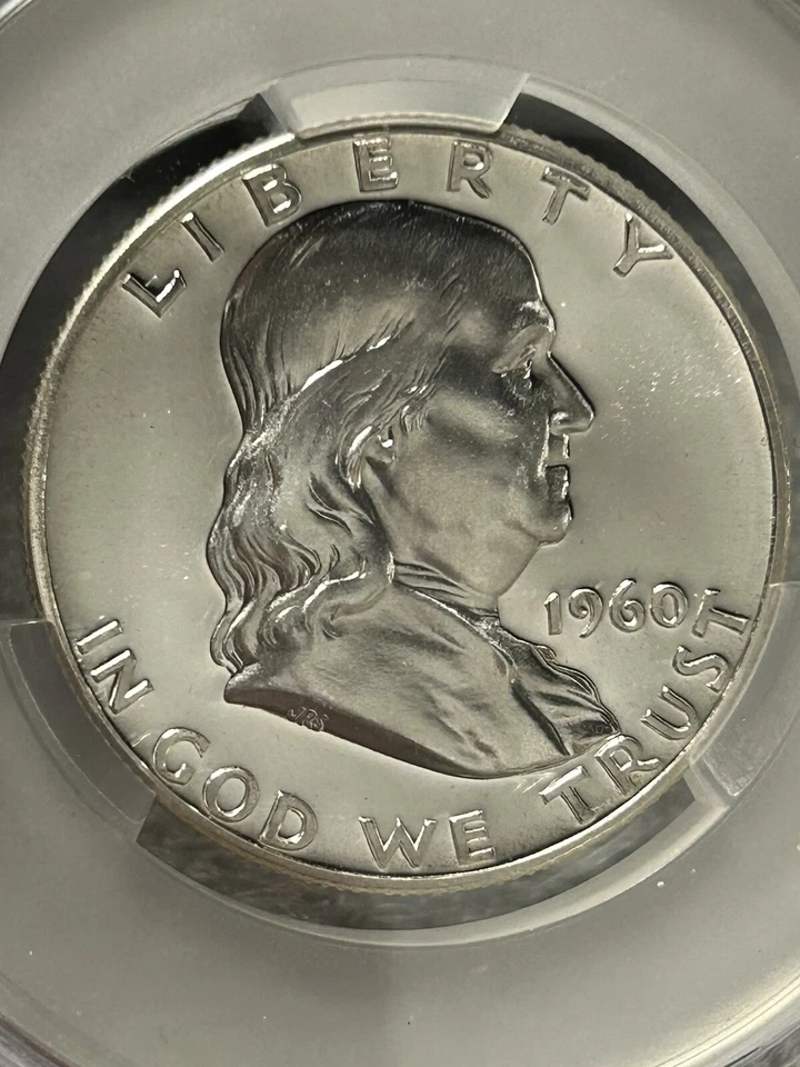 1960 Proof Franklin Half Dollar 50C CAC PR66CAM BX5-7 - Image 3 of 4