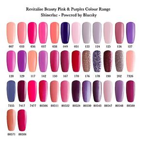 Nail Polish Colour Chart