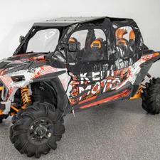 UTV Soft Upper Door Cab Enclosure Set for Polaris RZR XP 4 1000 Sport 2014-2023