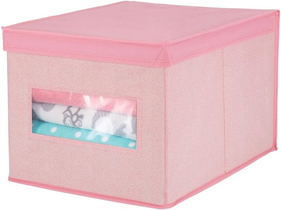 mDesign Fabric Baby Nursery Closet Wardrobe Storage Box Organizer  display picture 1