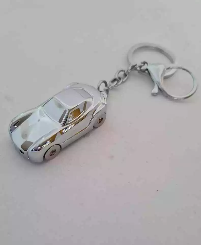 Silver car keychain clearance