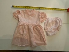Vintage Pink Girl 2 Piece Dress and Panty Set