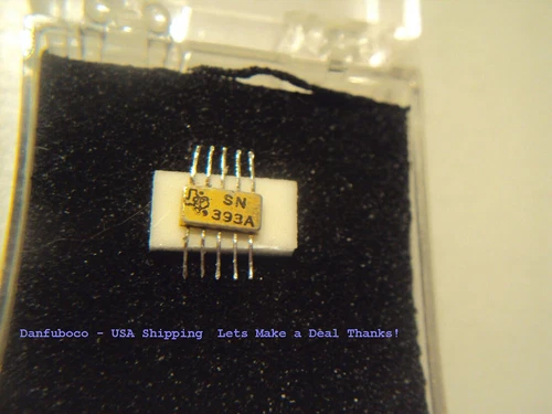 Super Rare  TI SN393A Gate IC NASA early to middle 1960's RTL logic?