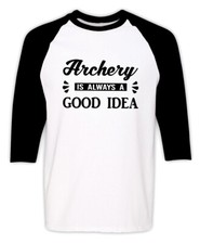 Funny Archery shirt Bow Hunting Lover Raglan Sleeves Tee Archery Lover Gifts