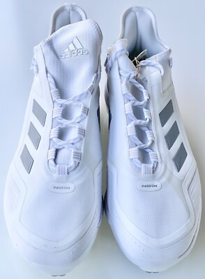 Adidas Men s Icon 7 BOOST Baseball Metal Cleats White/Grey S23847 Size 16