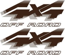1992 - 1996 4x4 Off Road Decals For Ford F-series F250 Truck Bronco Brown