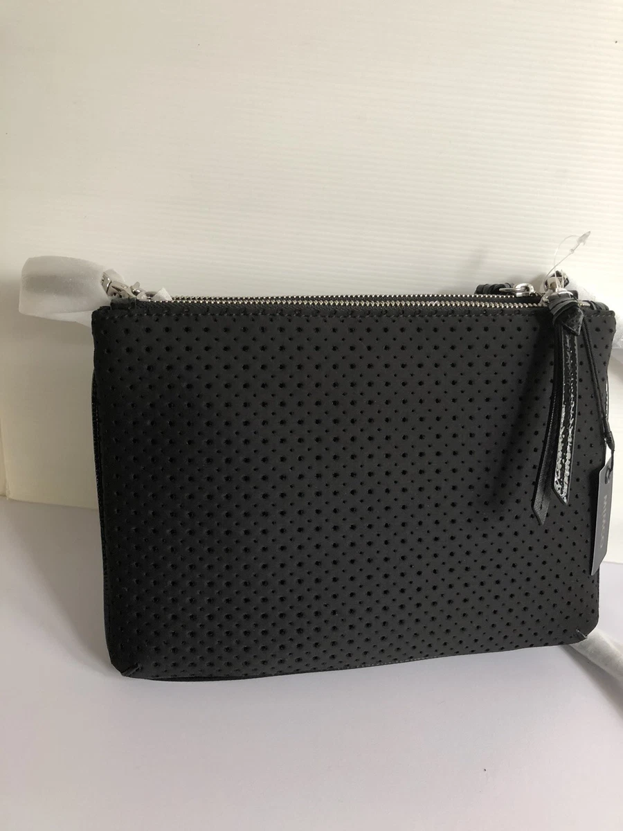 Mimco black shop clutch