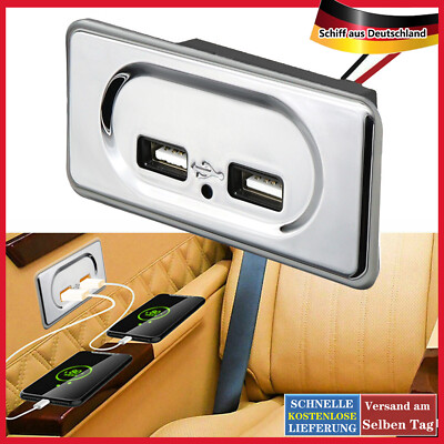 Dual USB Steckdose 12V/24V 3.1A USB KFZ Ladegerät Dose für Auto LKW Wohnmobile