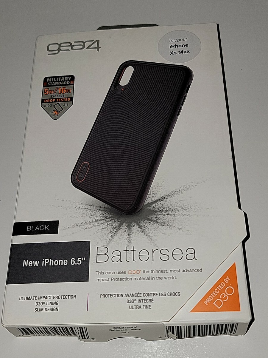 Gear4 D30 Battersea Case For Apple iPhone XS Max Black 16FT DROP  Protection
