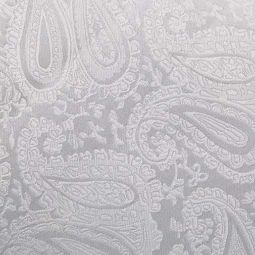 Ivory Mens Pocket Square Handkerchief Hanky Woven Floral Paisley by DQT - Image 2 of 2