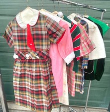 Lot of 10 1960's Girls Dresses, Pant Suit, Shrug, Sweater Set