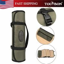 Tourbon Hunting Roll Shotgun/Rifle Cleaning Mat Fleece Pad Tool Zipper Pocket