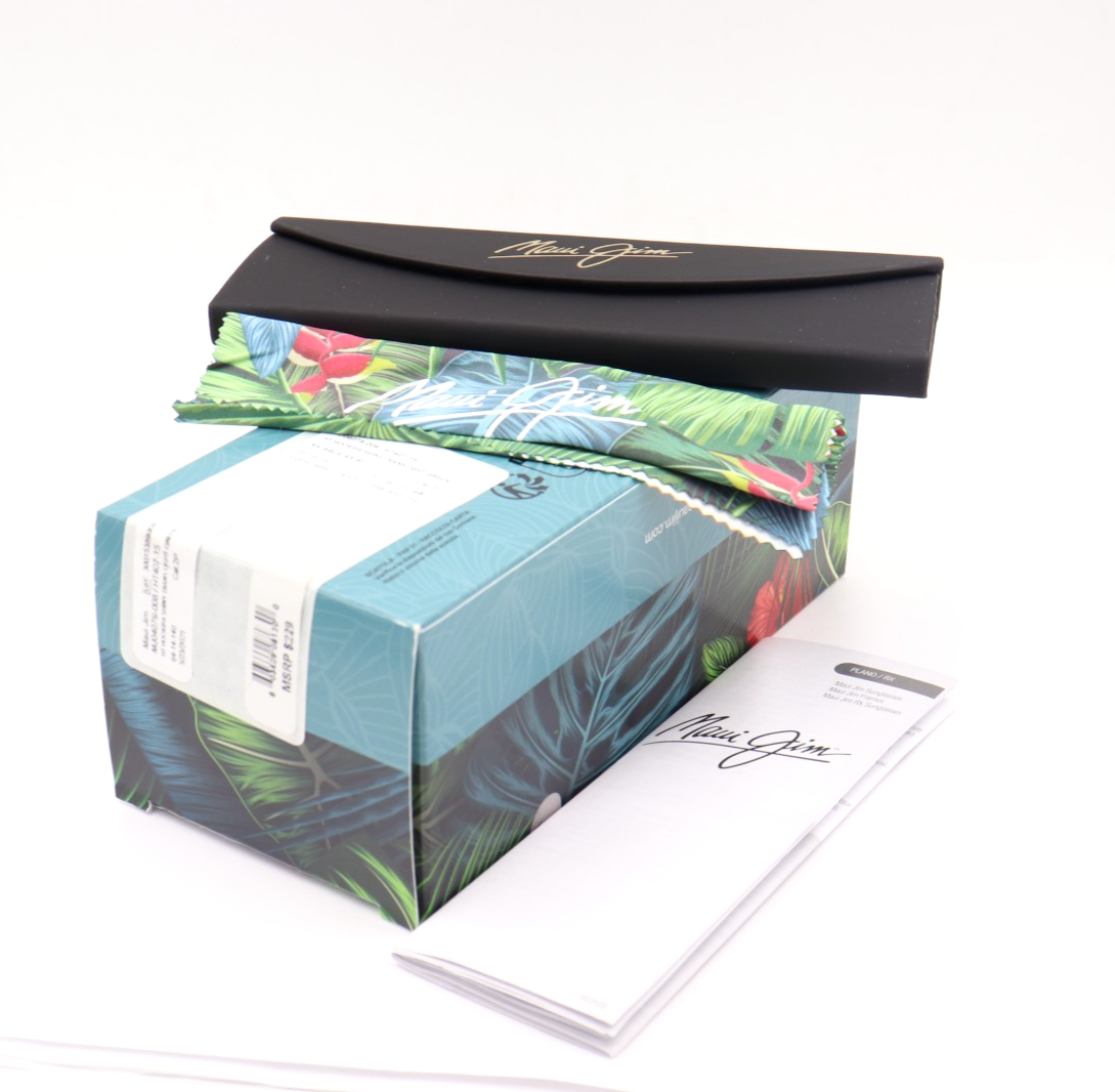 New Maui Jim Hookipa Transparent Green Sunglasses MJ0407S-008