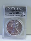 2018 ANACS US Silver Eagle $1 FDOI MS70 #5754 of 13018