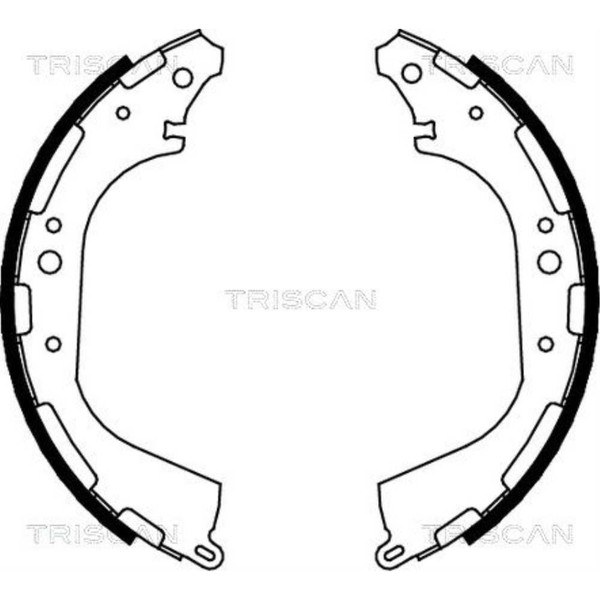 Triscan Bremsbackensatz Bremsbacken Hinten FüR Nissan Navara D22_ Pick-Up D22-image