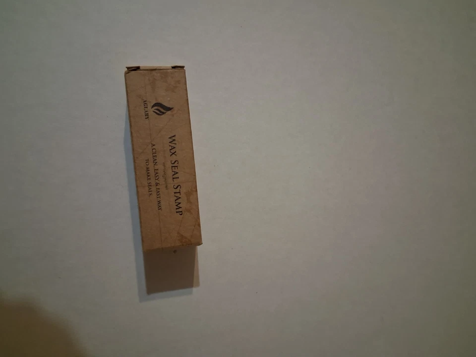 Sello de cera vintage "buena suerte", cabeza de latón de 25 mm y sello de mango de madera Foto 4 de 4