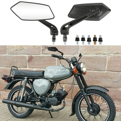 Motorrad Spiegel Rückspiegel 360° drehbar M10 M8 Für Simson S50 S51 S70 SR50