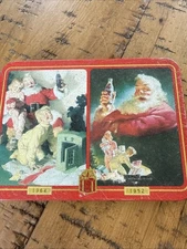 Coca-Cola Nostalgia Playing Cards, 2 Decks Of Cards in Metal Tin, USA, 1996 VG