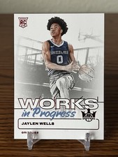 2024-25 Court Kings Jaylen Wells Works in Progress Ruby /149 Rookie Grizzlies 22