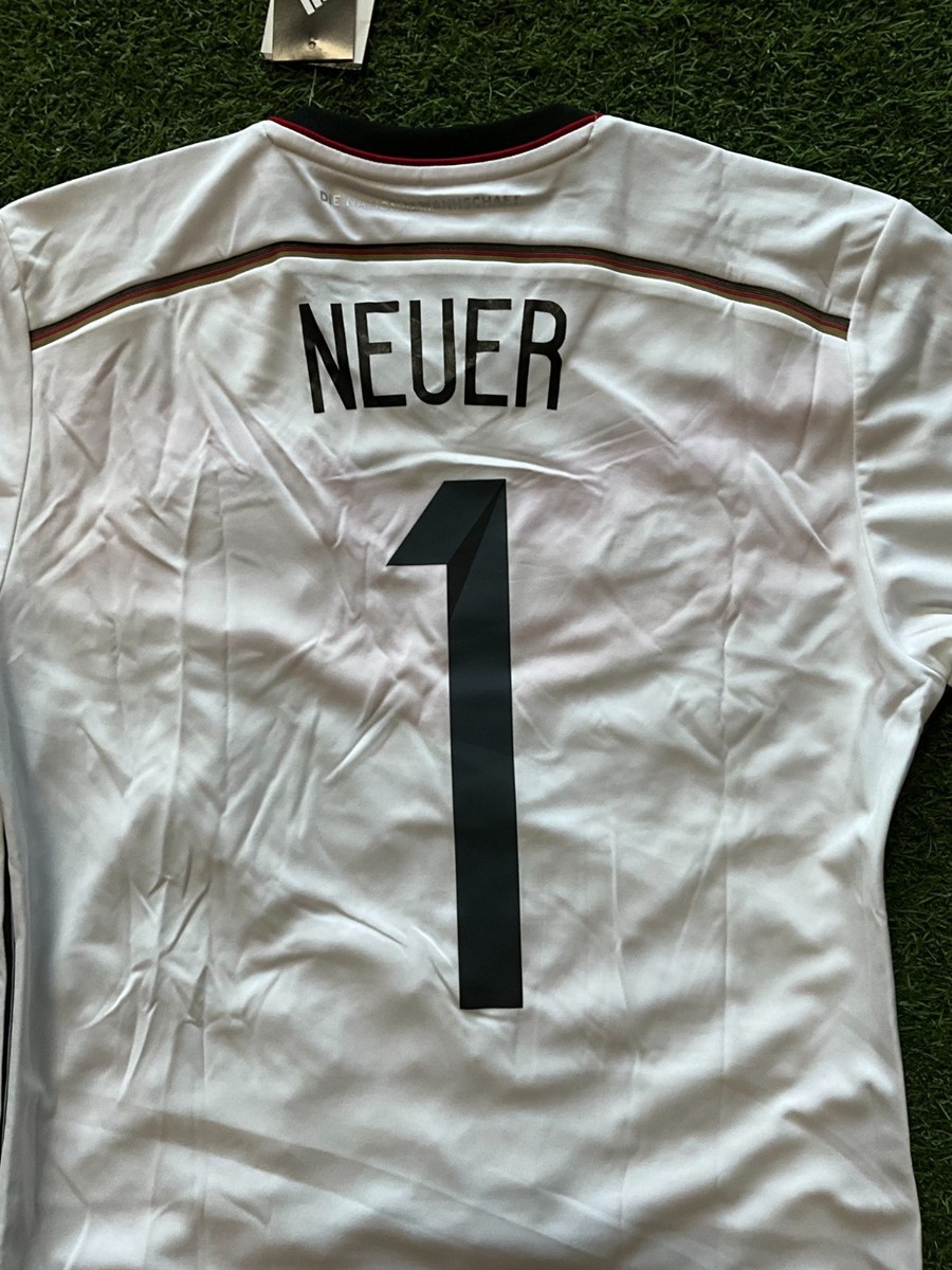 adidas Germany Men Home Jersey 14/15 Legend Neuer #1 - White | eBay