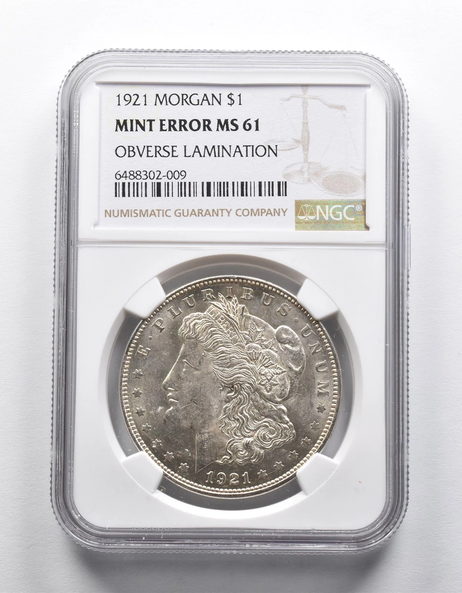 気*Y様 1921 Morgan Dollar MS61 NGC鑑定済み Uncirculated MS 61 Graded 1921 Year Morgan US Dollars (1878-1921
