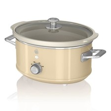 SWAN SF17021CN 3.5L Slow Cooker Retro Cream - New Boxed Damaged