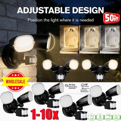 LED Motion Sensor Security Light 20000LM 200W IP65 Outdoor Floodlight US