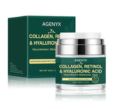Collagen, Retinol & Hyaluronic Acid Cream   Anti Aging Face & Neck Moisturizer f