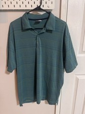Vintage Y2K Nike Golf Polo Shirt Geometric Print Large