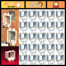 Electrical Outlet Box Extender 1-Gang White 25-Pack  Easy Installation  Durabl