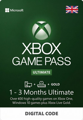 Xbox Game Pass Ultimate 1-3 Months Membership 400+ Games UK E-Delivery Code