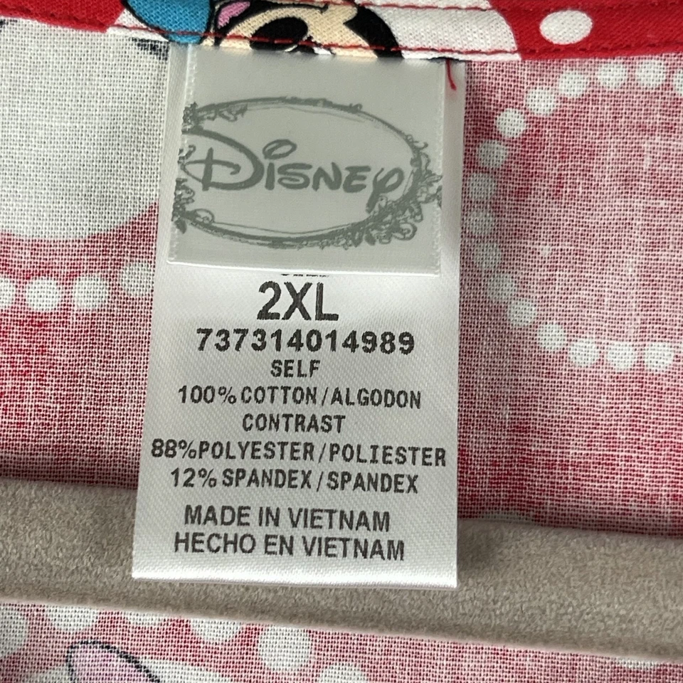 Disney Tooniforms Mickey Mouse Scrub Jacket Womens 2XL Full Zip Stretch NWT - Image 4 of 4