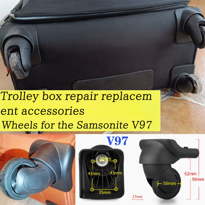 Roue Valise Universelle,Roues Pivotantes pour Bagages, 2 Pièces Roues