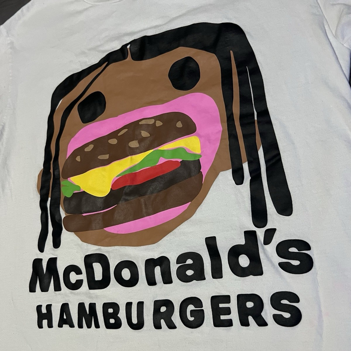 Travis Scott McDonald's CPFM Cactus Jack Burger T-Shirt XL Plant