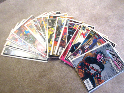 The Punisher,  #  1 - 18 Full set B&B,   Series 3,  1995 Marvel comics  FN+/VF