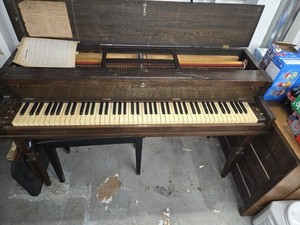 Antique Virgil Tekniklavier Practice Clavier - Functional Clicks & Legs Included