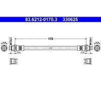 ATE 83.6212-0170.3 Bremsschlauch