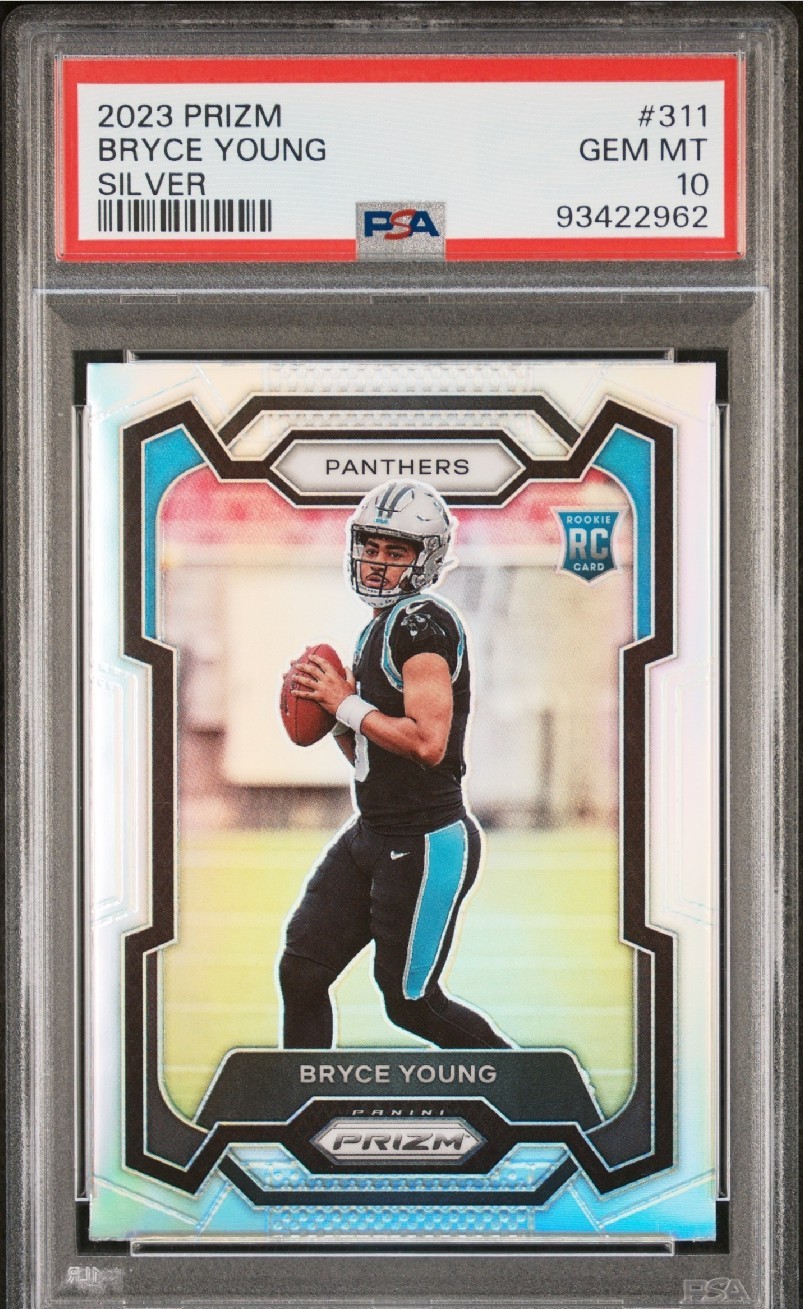PSA 10 Bryce Young 2023 Panini Prizm Silver Prizm RC #331 SP 1st Rookie GEM