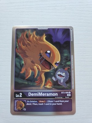DemiMeramon BT3-006 U Uncommon Resurgence Booster Digimon TCG CCG Card Game