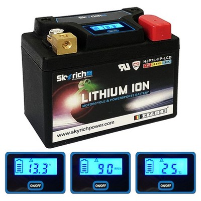 Lithium Batterie mit LCD für Honda Z 125 MA Monkey ABS (HJP7L-FP-LCD)
